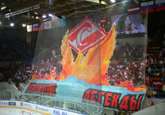 Основа ХК «Спартак» проведет товарищеский матч с ветеранами клуба